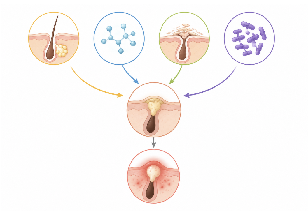 Why Acne Happens?